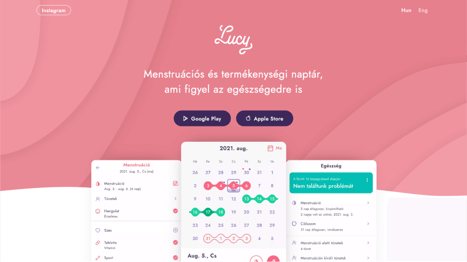 Lucy landing page